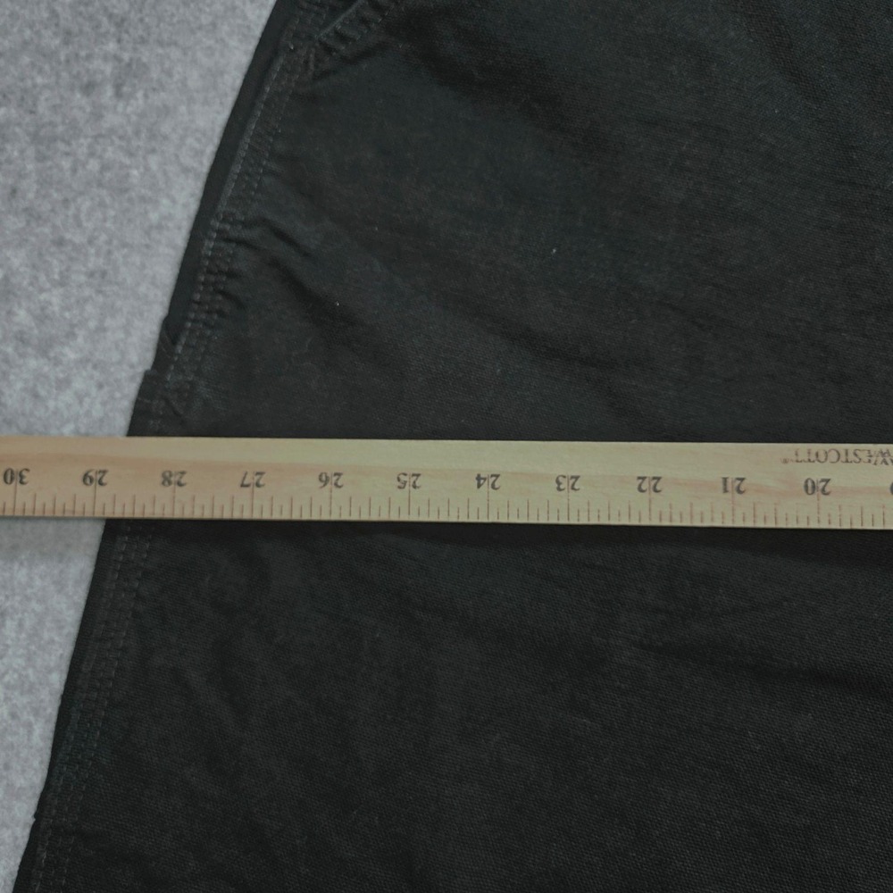 Carhartt Pants Mens 44x29 Black Carpenter Canvas Workwear Pockets Big Tall - Picture 9 of 16